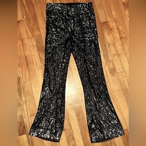 Sequin flared pants